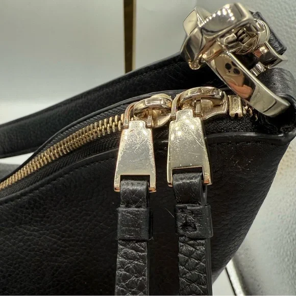 $449 Kate Spade Zippy Shoulder Bag Pebble Leather Black - Picture 8 of 9